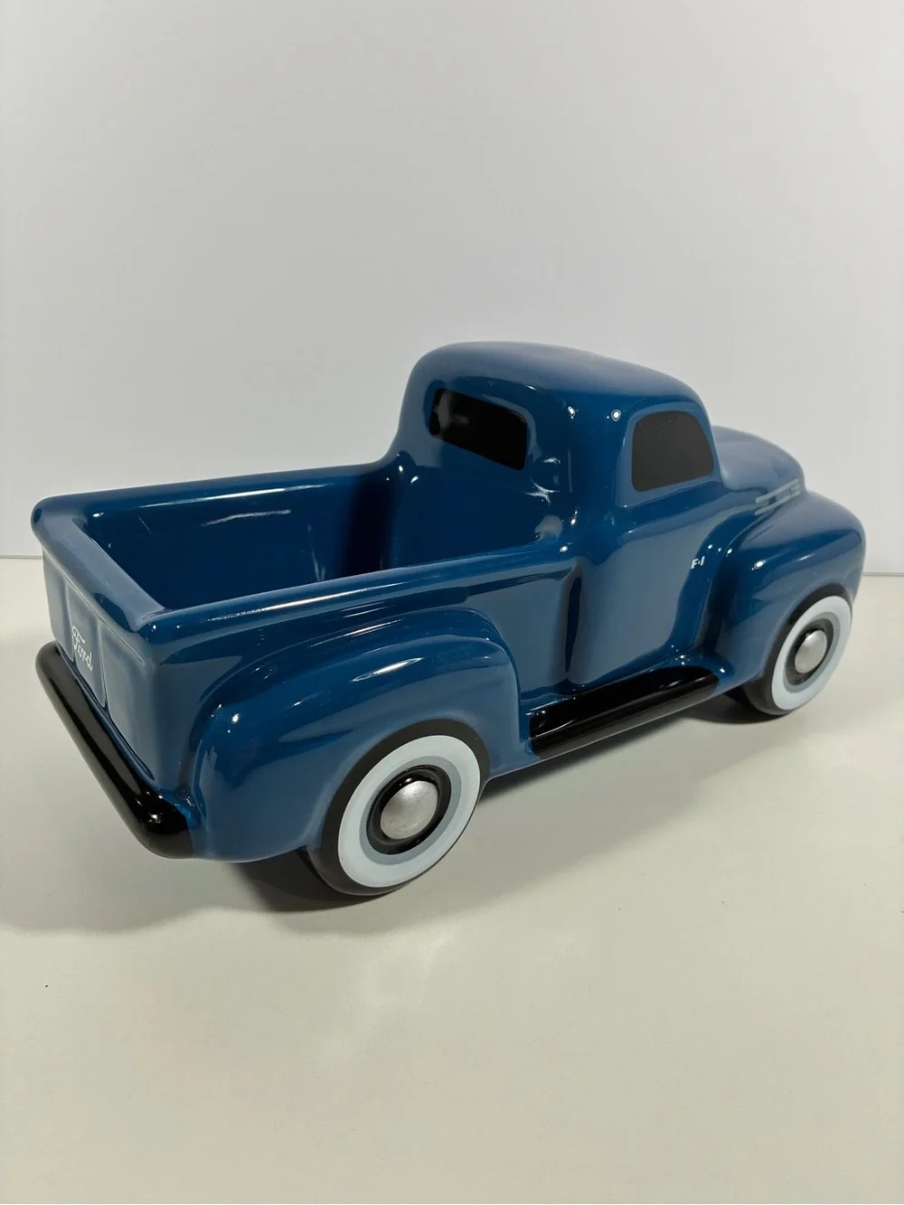 Official Licensed Blue 1948 Ford F-1 Ceramic Pickup Truck Teleflora Fathers Day